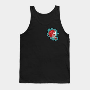 Painting Roses, queen of hearts, playing cards Tank Top